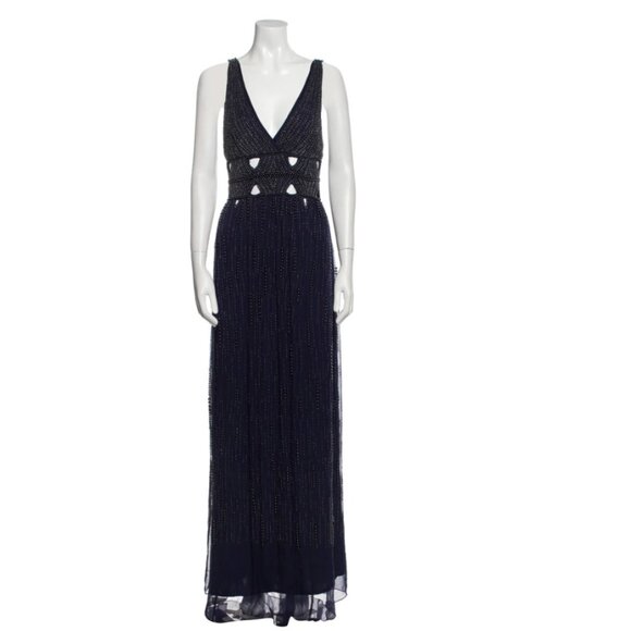 CECILIA DE BUCOURT Silk Long Dress Size M - Picture 1 of 4